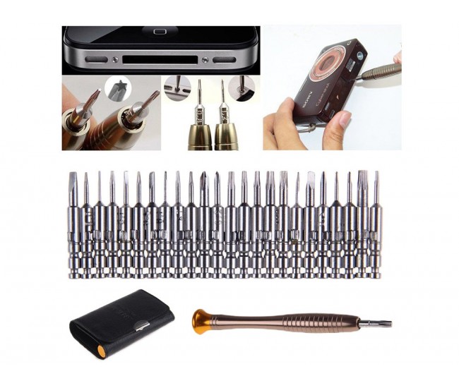 Set surubelnita cu varfuri magnetice 24buc Phillips Plat Torx Y Triunghiulara Cu punct