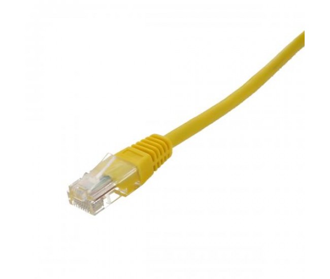 Cablu UTP Well cat5e patch cord 0.5m galben