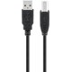 Cablu USB 2.0 HI-SPEED tata tip A - USB 2.0 tata tip B 1m pentru imprimanta 0.48Gbit/s cupru negru 96185 Goobay