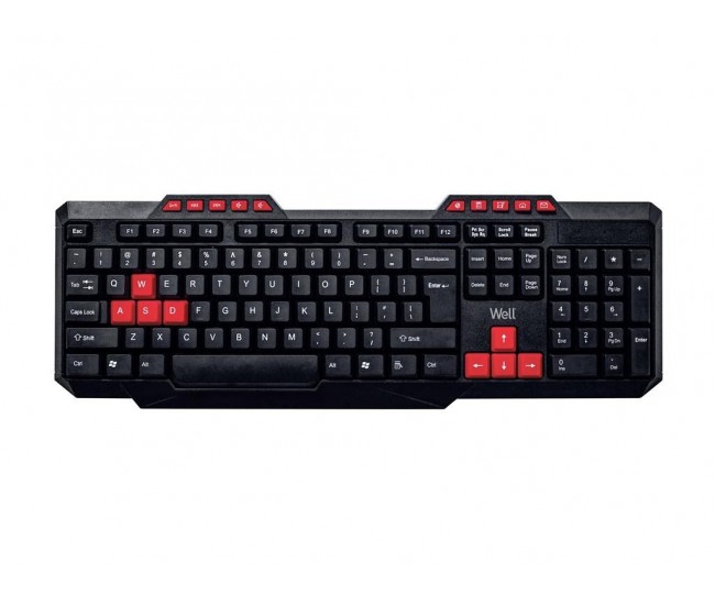 Tastatura USB multimedia Well KU003 negru