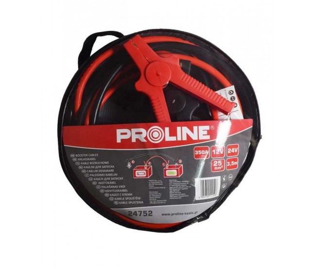 Cablu pornire auto cu crocodili 3.5m 350A PROLINE