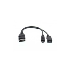 Cablu adaptor OTG USB mama - micro USB tata date/alimentare mama Well