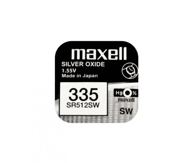 Baterie ceas Maxell SR512SW V335 1.55V oxid de argint 1buc