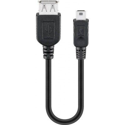 Cablu adaptor USB A mama la mini USB tata 20cm Goobay