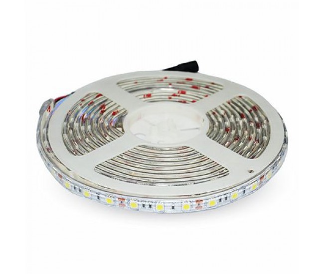 Banda LED SMD5050 30LED/m 4.8W/m 500lm/m 6000K IP65 5m V-TAC