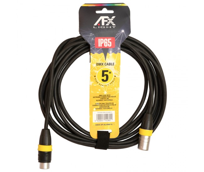 Cablu PROFESIONAL audio DMX IP65 XLR tata - XLR mama 5m 18-5558 BST