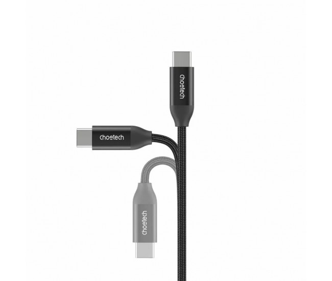 Cablu USB type C - USB type C PD 240W 2m negru textil Choetech XCC-1036-BK