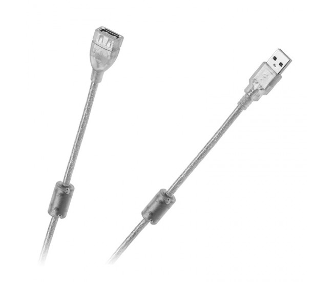 Cablu prelungitor USB 2.0 ecranat 5m Cabletech