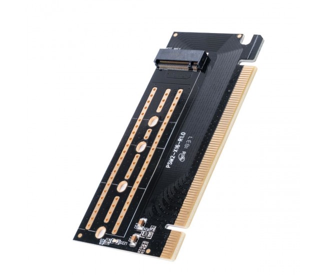 Adaptor PCI-Express - 1x M.2 NVME Orico PSM2-X16 SSD-uri compatibile 2230/2242/2260/2280 PCI-E Channel NVME Protocol M.2