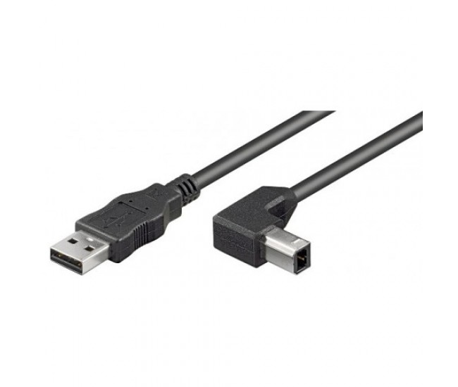 Cablu imprimanta USB 90 grade 3m cupru Goobay