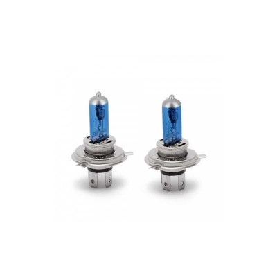 Set de 2 becuri Halogen H4 90W +110% intensitate Alb Xenon 12V Carguard