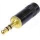 Conector JACK 3.5 mm stereo tata aurit Profesional Neutrik Rean