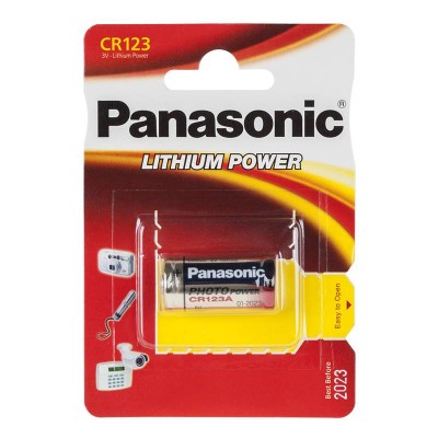 Baterie CR123 PANASONIC 3V LITHIUM 16.8x34.5mm 1buc blister