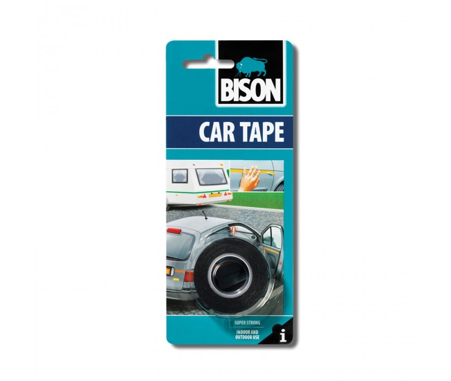 Banda adeziva BISON CAR TAPE B05461 dublu-adeziva pe ambele fete uz interior si exterior 1.5m x 19mm