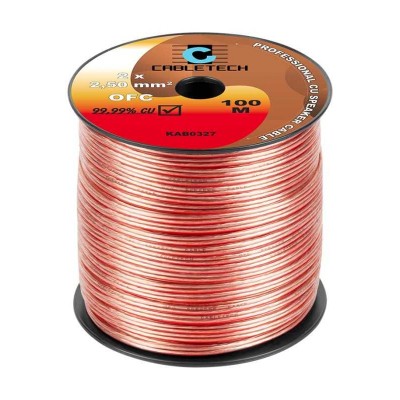 Cablu difuzor transparent OFC cupru 2x2.5 mm Cabletech KAB0327