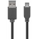 Cablu USB 2.0 - micro USB 0.3m negru Goobay