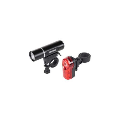 Set lumini fata/spate bicicleta VIPOW