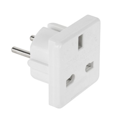 Adaptor tensiune uk alb