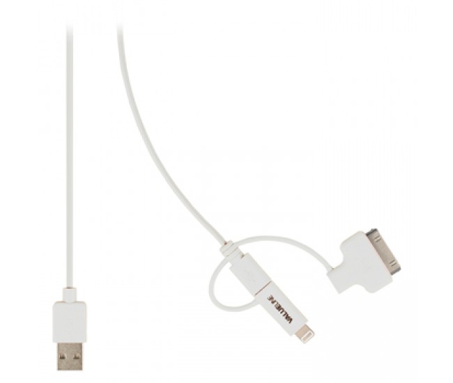 Cablu USB 2.0 - micro USB lightning 30p 1m alb VALUELINE