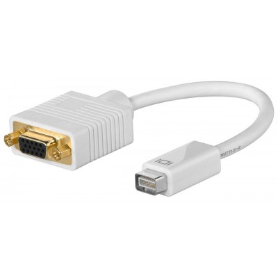 Cablu adaptor mini DVI-I la VGA mama Goobay