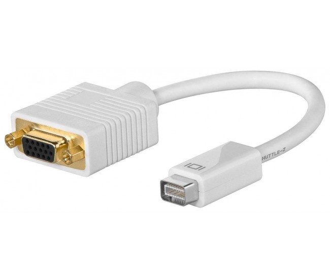 Cablu adaptor mini DVI-I la VGA mama Goobay