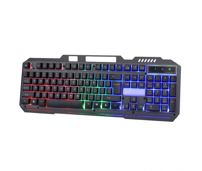 Tastatura gaming multimedia USB iluminare fundal LED Varr