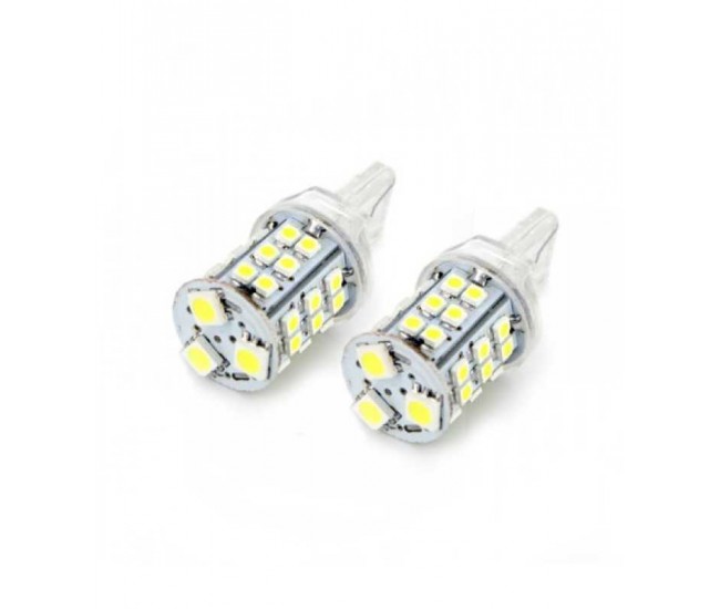 Set 2 becuri LED auto 12V 4W 255lm T20 pentru lumina de zi CLD021