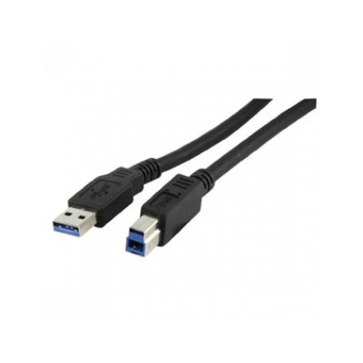 Cablu USB 3.0 USB A mufa - USB B mufa nichelat 1m negru 28AWG LOGILINK CU0023