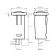 Lumina semnal 230V lumina verde LED 39x12 mm terminal 6.3mm 07920ZO