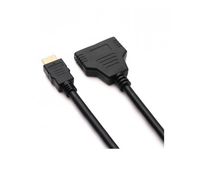 Cablu adaptor HDMI la 2x HDMI aurit spitter