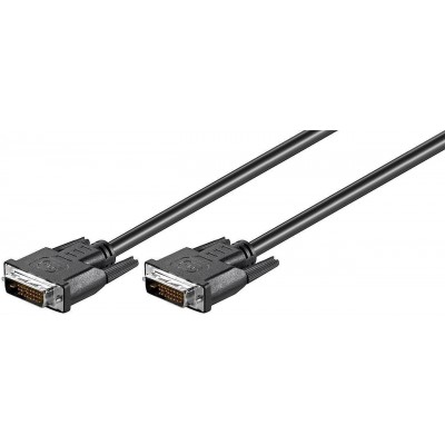 Cablu DVI-D 24+1p tata - DVI-D 24+1p tata 0.5m Dual-Link Full HD 1080p 1920x1080 WQXGA 2560x1600 Goobay