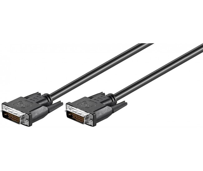 Cablu DVI-D 24+1p tata - DVI-D 24+1p tata 0.5m Dual-Link Full HD 1080p 1920x1080 WQXGA 2560x1600 Goobay