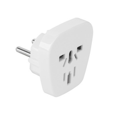 Adaptor tensiune universal 10A alb pentru Romania