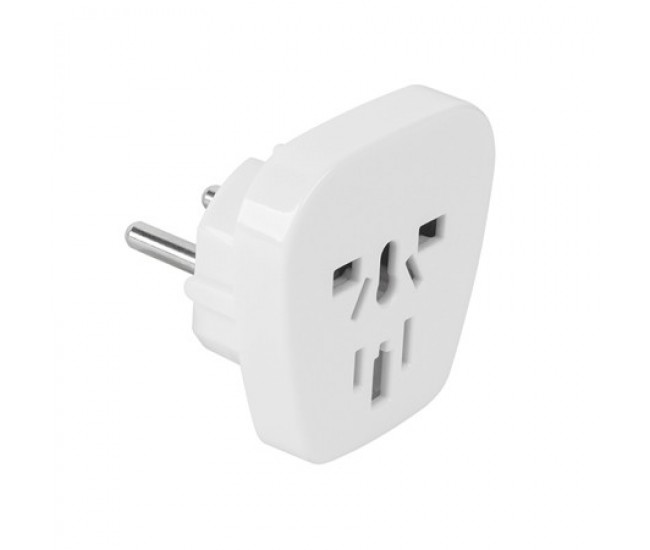 Adaptor tensiune universal 10A alb pentru Romania