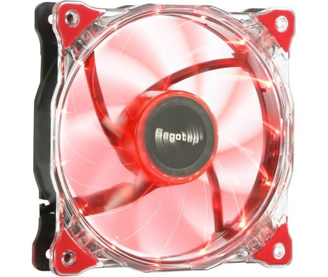 Ventilator 120mm Fan Red 120x120mm POLARWND-RD Segotep Polar Wind 12V