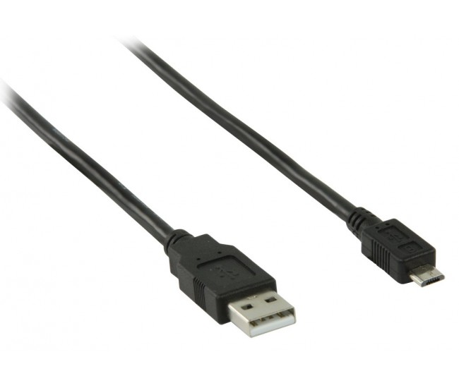 Cablu USB 2.0 tata - micro USB tata 1m negru VALUELINE