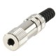 Conector Jack stereo mama 3.5 mm metalic pentu cablu LUMBERG