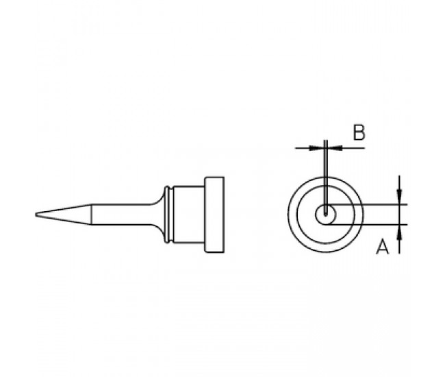 Varf pentru letcon de lipit 0.2mm Weller