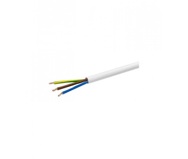 Cablu electric 3x1mm cupru alb MYYM 3 fire