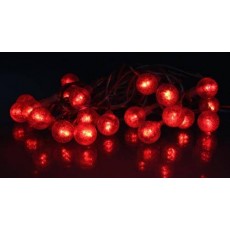 Ghirlanda luminoasa cu globuri 20 LED-uri rosii well