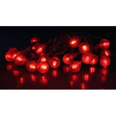 Ghirlanda luminoasa cu globuri 20 LED-uri rosii well