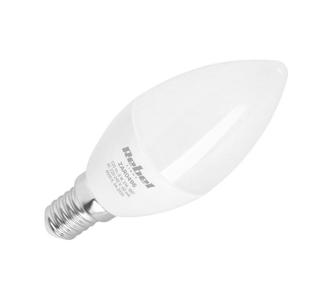 Bec LED 8W E14 4000K 230V REBEL