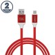 Cablu de date si incarcare iPhone lightning invelis siliconic 2m 2A Delight