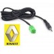 Adaptor Auxiliar Jack 3.5 mm Renault 4CarMedia