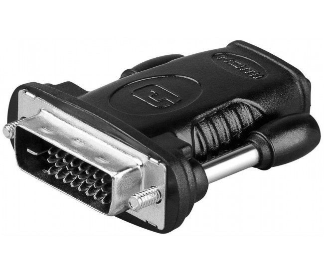 Adaptor HDMI 19 pini mama la DVI-D 24+1 pini tata Goobay