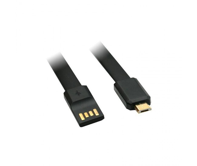 Cablu de incarcare USB My-Trim Micro USB Negru 1.2m