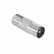 Adaptor coaxial tata la F mama din metal Goobay