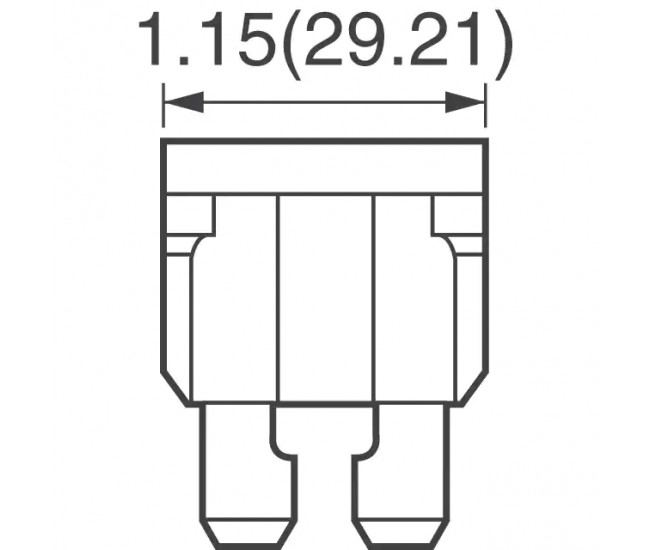 Siguranta MAXI 25A 32VDC auto 29mm MAXI LITTELFUSE 0299025.TXN