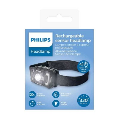 Lanterna frontala IPX4 PHILIPS SFL2000RH/10 330lm 120m cu mod senzor