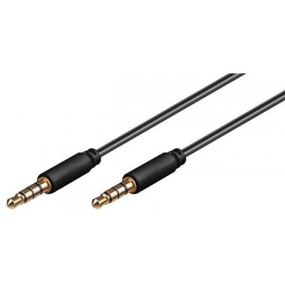 Cablu 4 pini 3.5 mm stereo 2m tata-tata Goobay